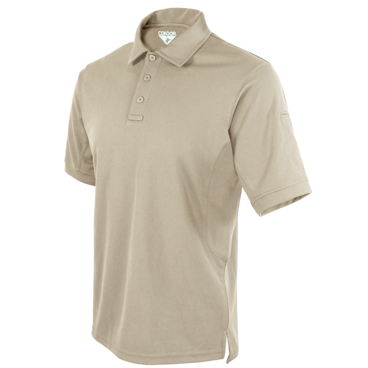 Condor Outdoor Short Sleeve Performance Tactical Polo Silver Tan