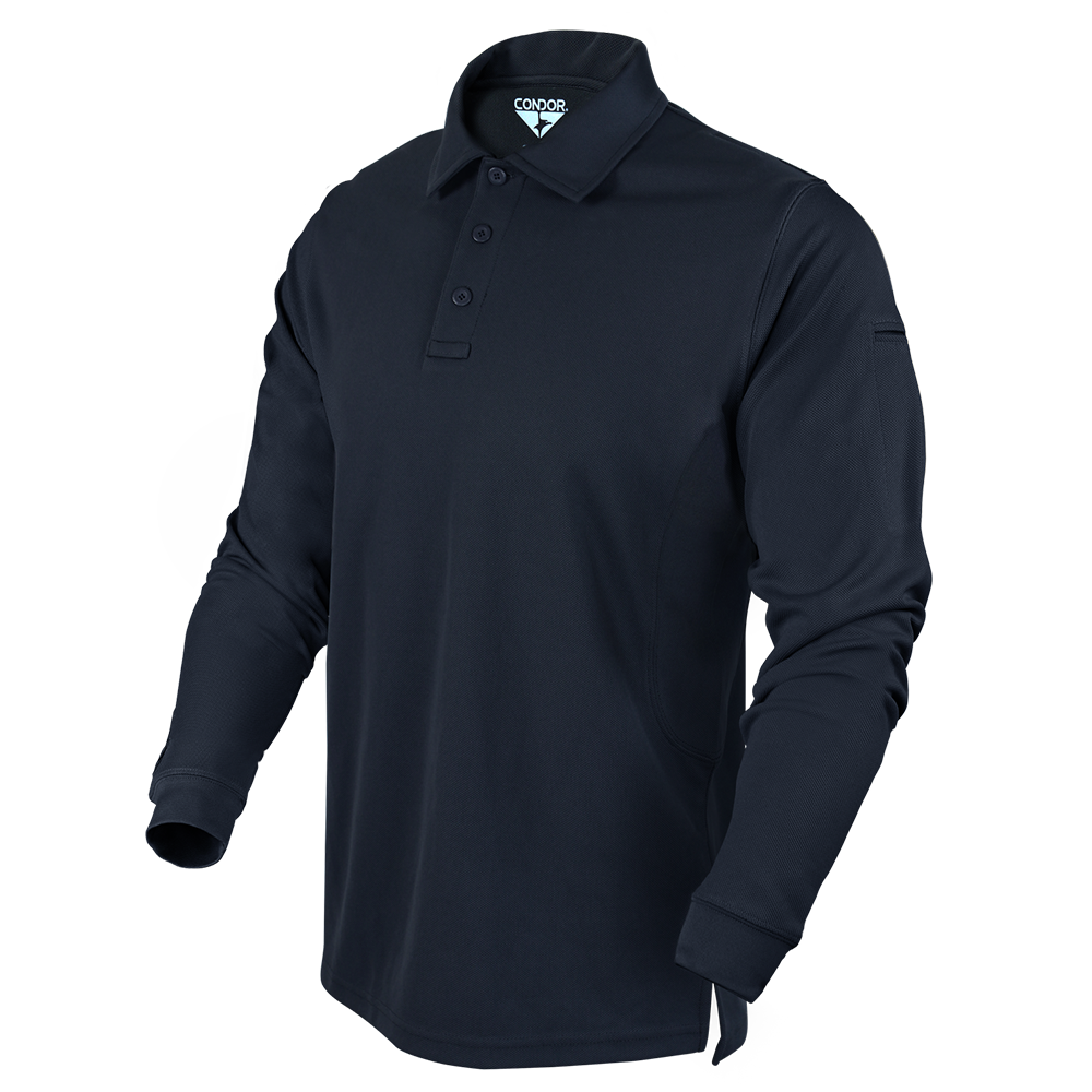 Condor Outdoor Long Sleeve Performance Tactical Polo Navy Blue