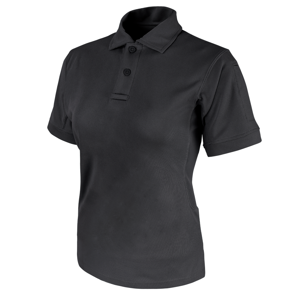 Women's Short Sleeve Performance Tactical Polo Black