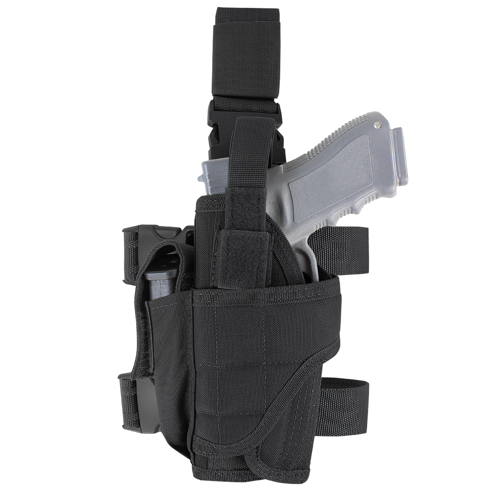 Condor Outdoor Tornado Tactical Leg Holster - Left Hand Black