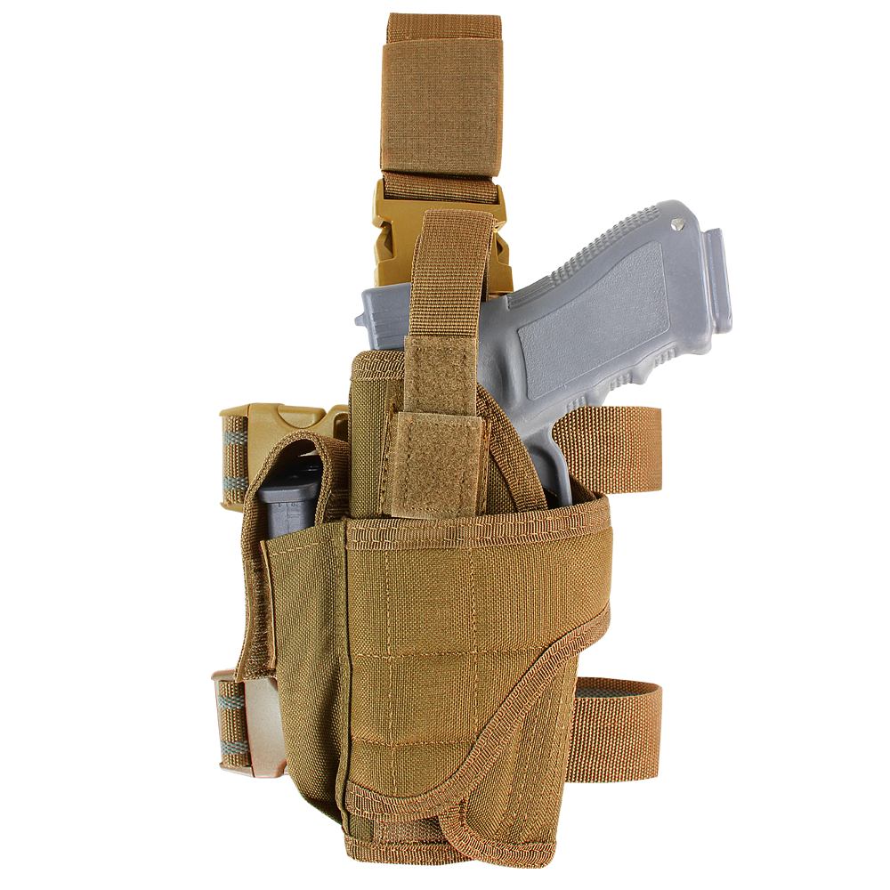 Condor Outdoor Tornado Tactical Leg Holster - Left Hand Coyote Brown