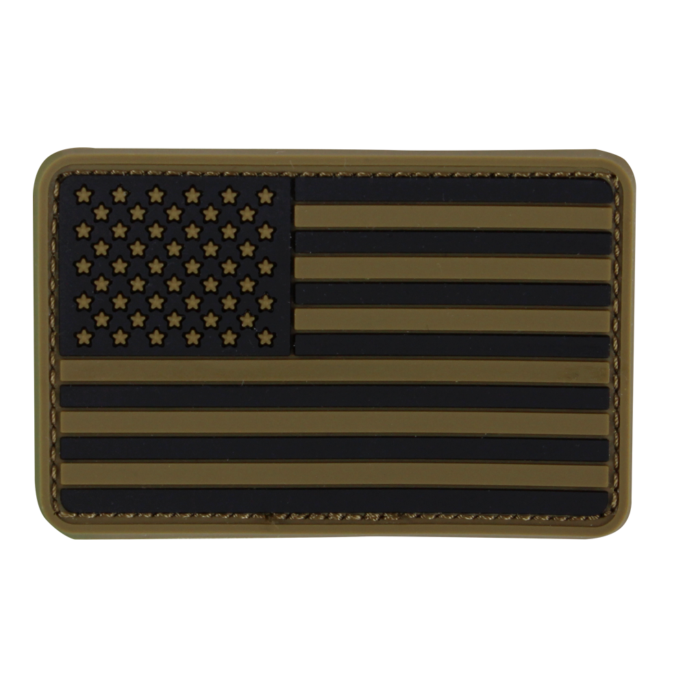 Condor Outdoor US Flag PVC Patch in Coyote Brown