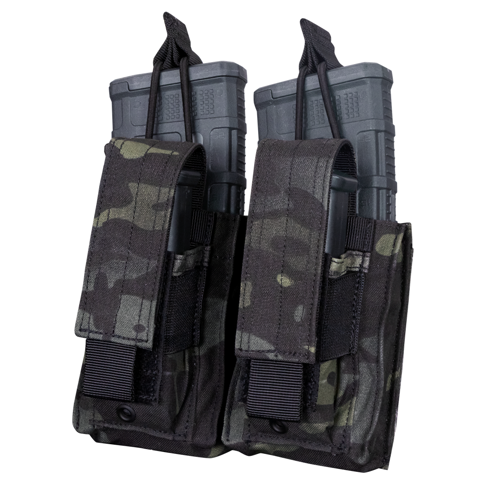 Condor Outdoor Double Kangaroo Mag Pouch Gen II MultiCam Black