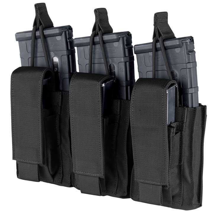 Condor Outdoor Triple Kangaroo Mag Pouch Gen II Black