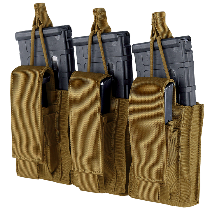 Condor Outdoor Triple Kangaroo Mag Pouch Gen II Coyote Brown