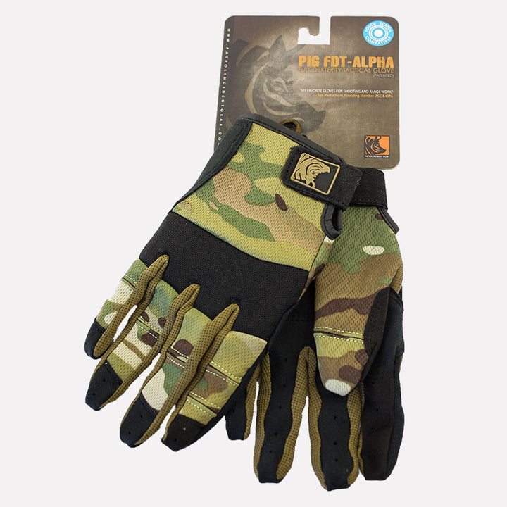 PIG Alpha Full Dexterity Tactical Gloves – MULTICAM