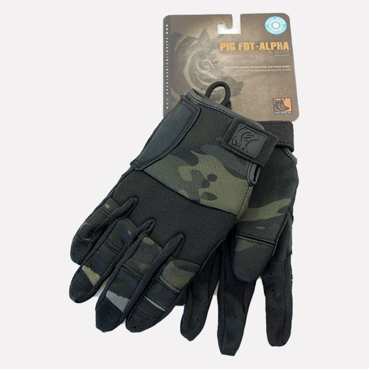 PIG Alpha Full Dexterity Tactical Gloves – MULTICAM BLACK