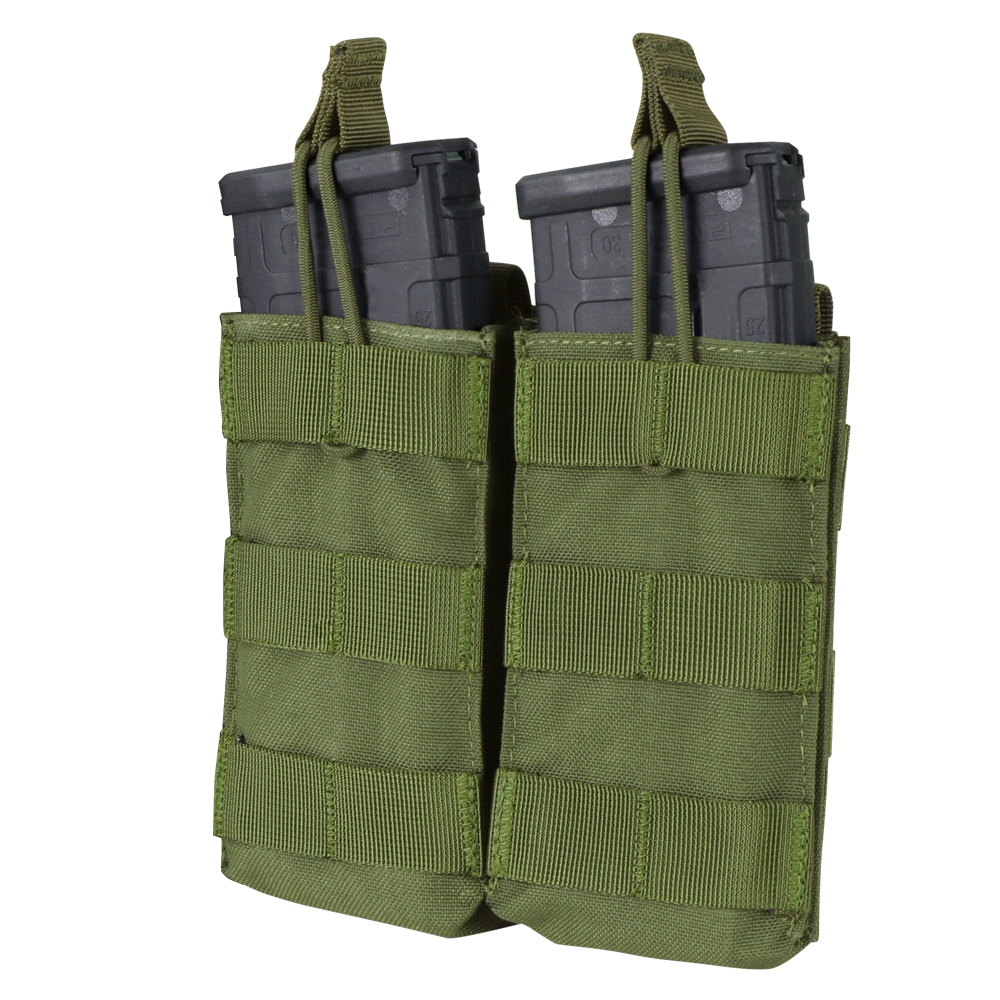 Condor Outdoor Double M4/M16 Open-Top Mag Pouch Olive Drab Green