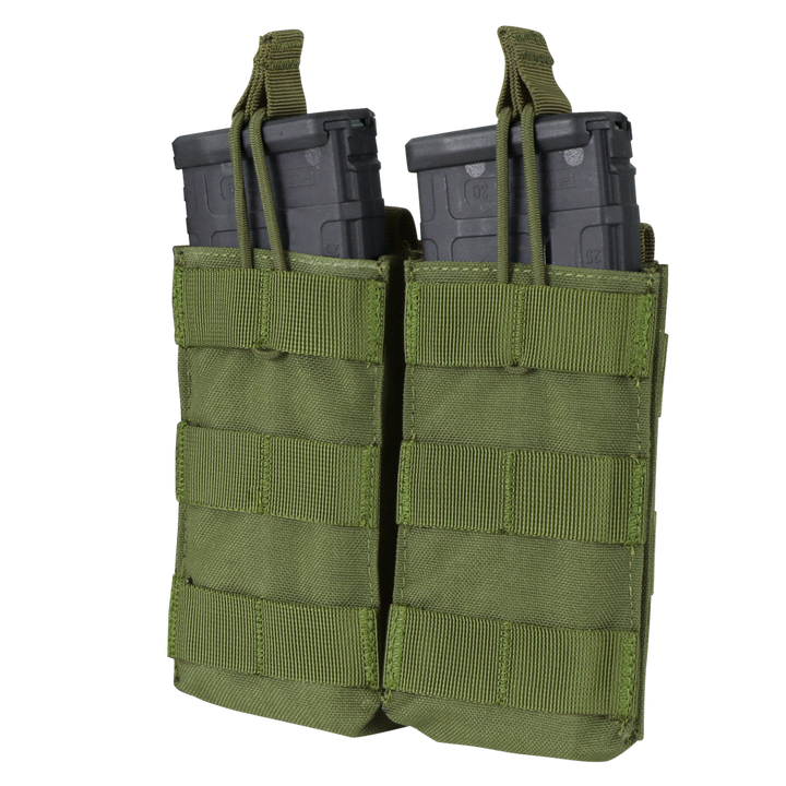 Condor Outdoor Double M4/M16 Open-Top Mag Pouch Olive Drab Green