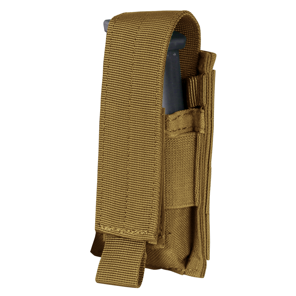 Condor Outdoor Single Pistol Mag Pouch Coyote Brown