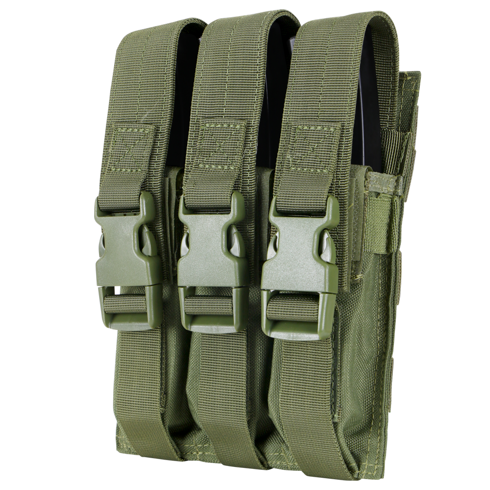 Condor Outdoor Triple MP5 Mag Pouch Olive Drab Green