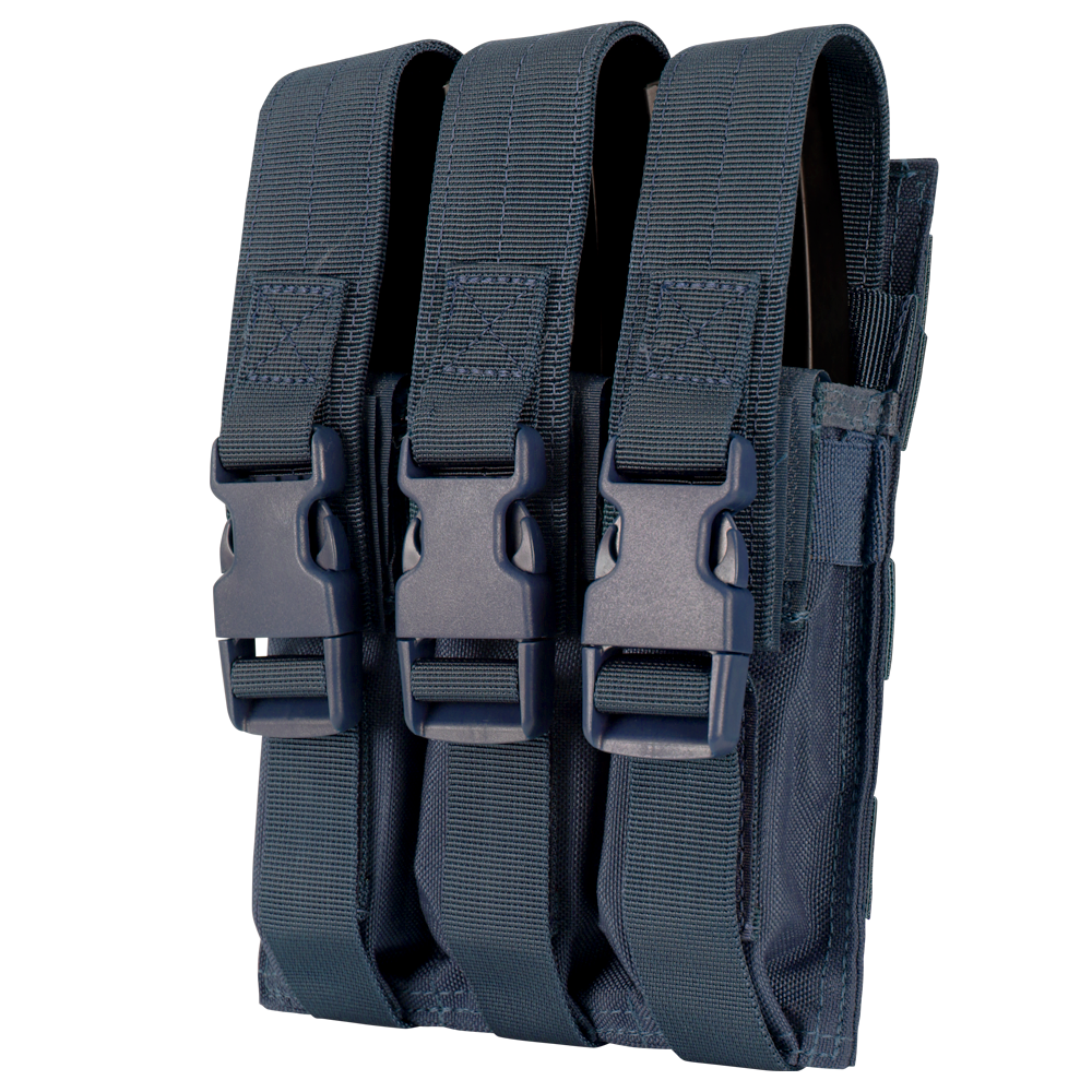 Condor Outdoor Triple MP5 Mag Pouch Navy Blue