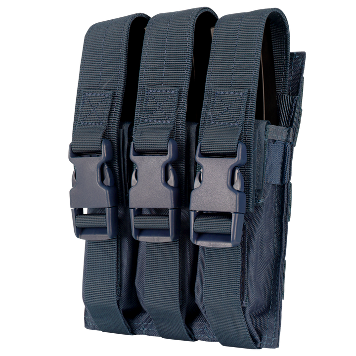 Condor Outdoor Triple MP5 Mag Pouch Navy Blue