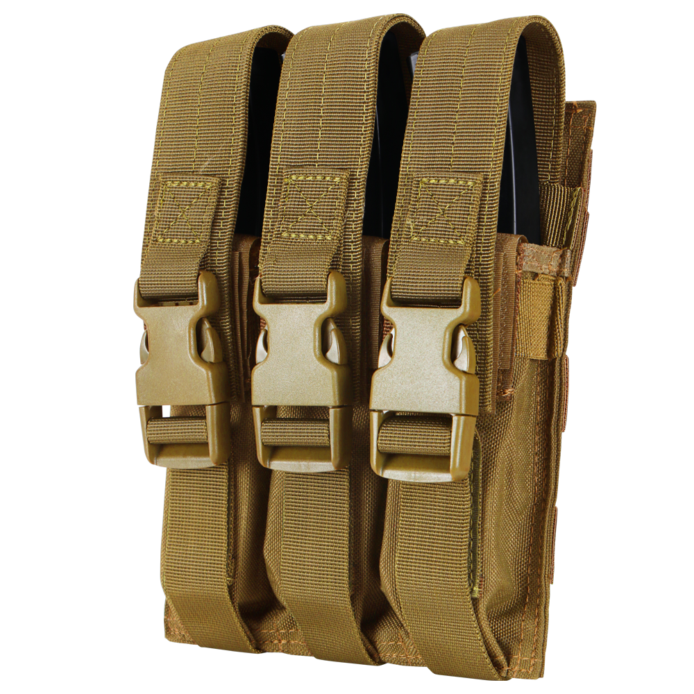 Condor Outdoor Triple MP5 Mag Pouch Coyote Brown