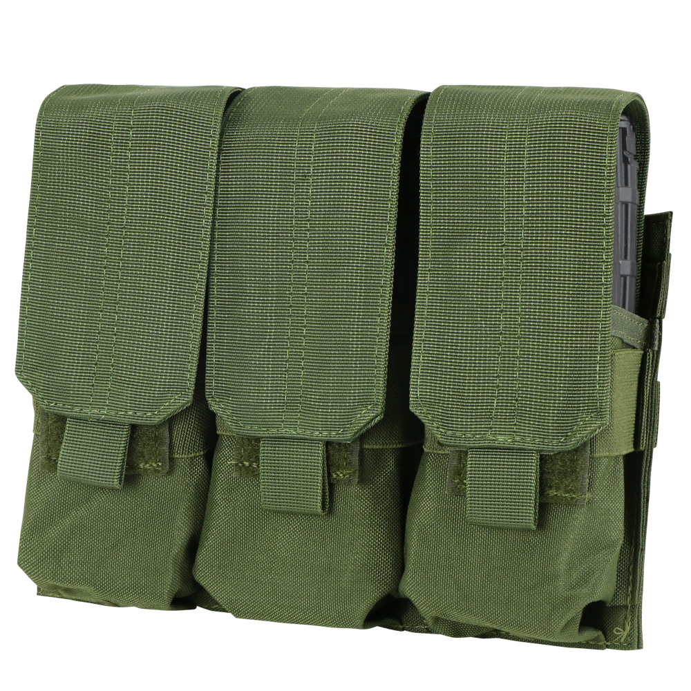 Condor Outdoor Triple M4 Mag Pouch Olive Drab Green