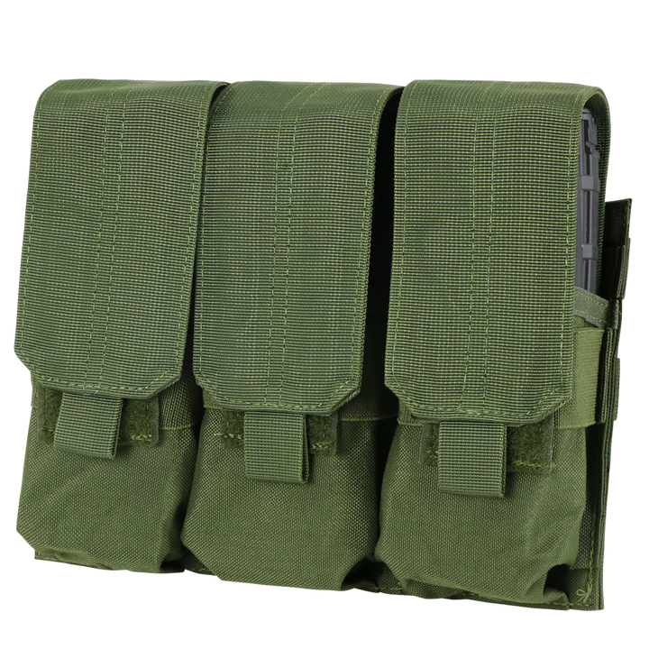 Condor Outdoor Triple M4 Mag Pouch Olive Drab Green