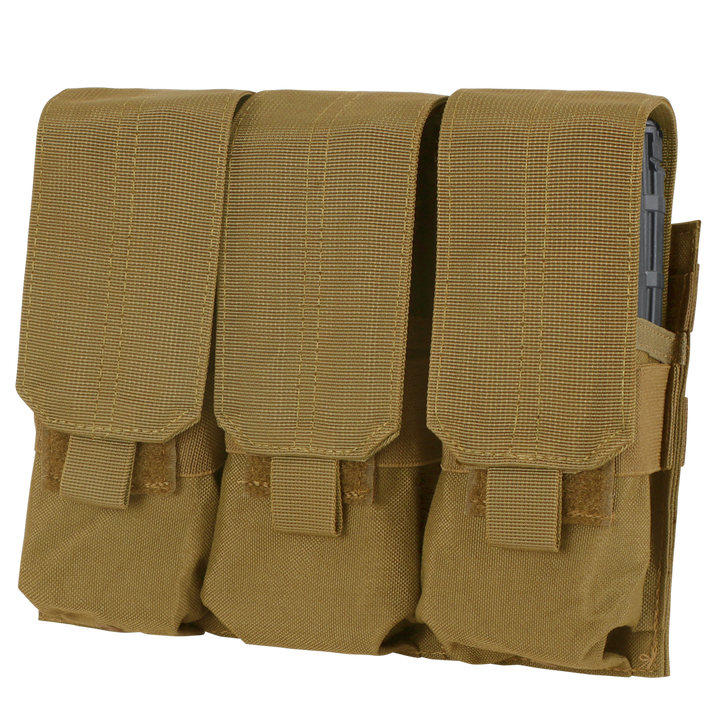 Condor Outdoor Triple M4 Mag Pouch Coyote Brown