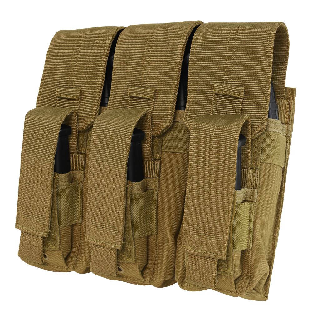 Condor Outdoor Triple AK Kangaroo Mag Pouch Coyote Brown